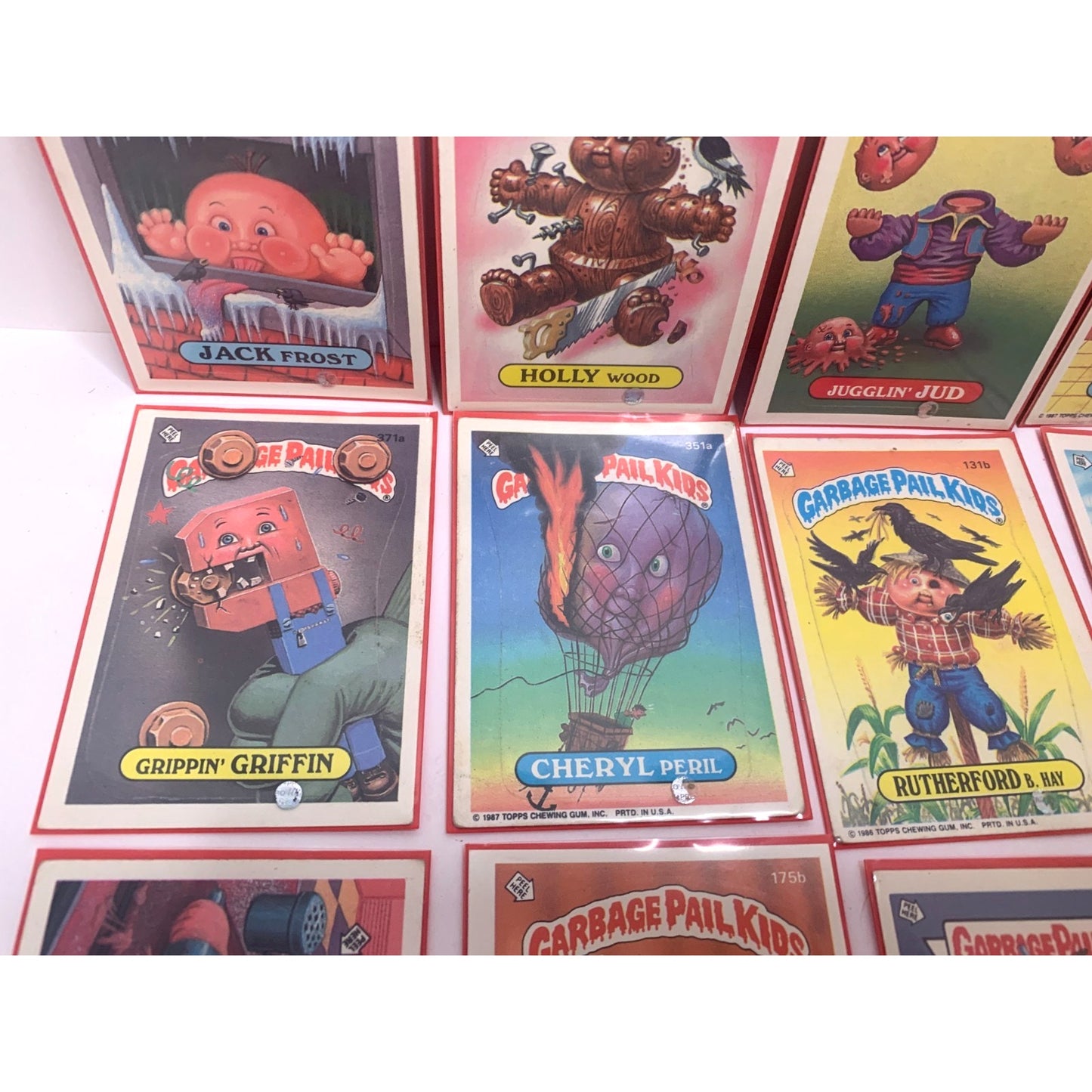 Vintage 1986/87 GARBAGE PAIL KIDS Lot ORIGINAL STICKERS CARD LOT 12 pc