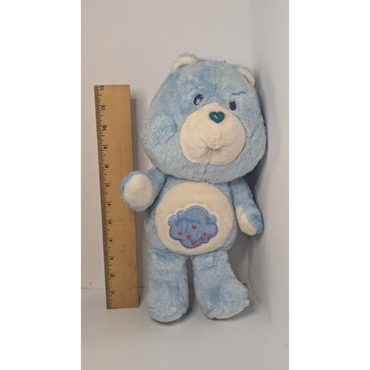 Vintage Care Bears GRUMPY Bear Stuffed Plush 13" Kenner 1983 Storm Cloud Patch