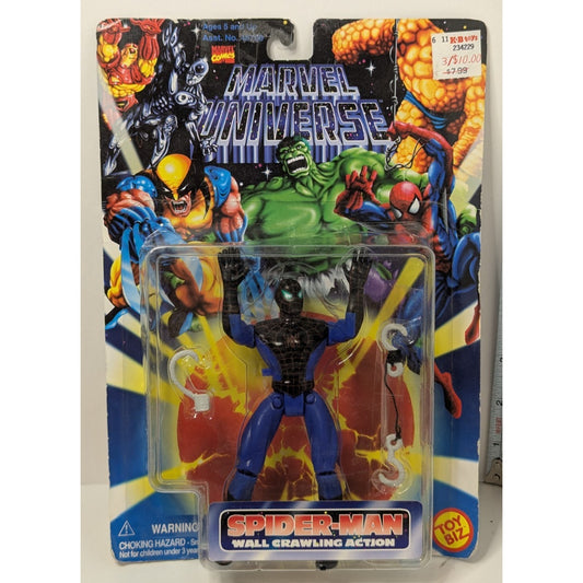 1996 Toy Biz Marvel Universe Spider-Man w/ Wall Climbing Action 5" Figure