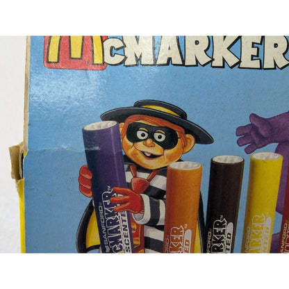Vintage 1994 McDonald's McMarker Set of 8 Scented Watercolor Markers SANFORD