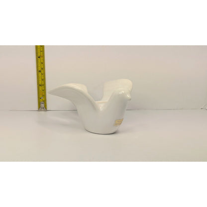 Original White Dove MCM Single Porcelain Candleholder Marta Grunditz Guldkroken