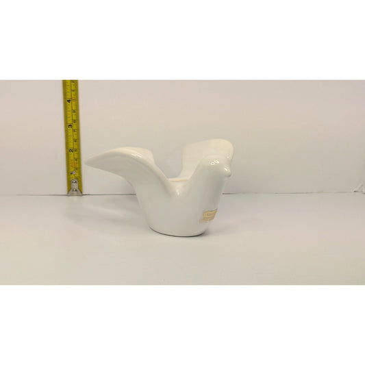 Original White Dove MCM Single Porcelain Candleholder Marta Grunditz Guldkroken