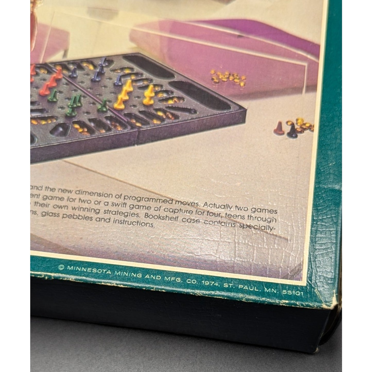 VIntage 1974 3M Bookshelf Boardgame Contigo Box 100% Complete w/Instructions