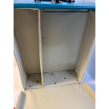 Vintage TURQUOISE Teal 1961 Ken And Ponytail Barbie Doll Carrying Case