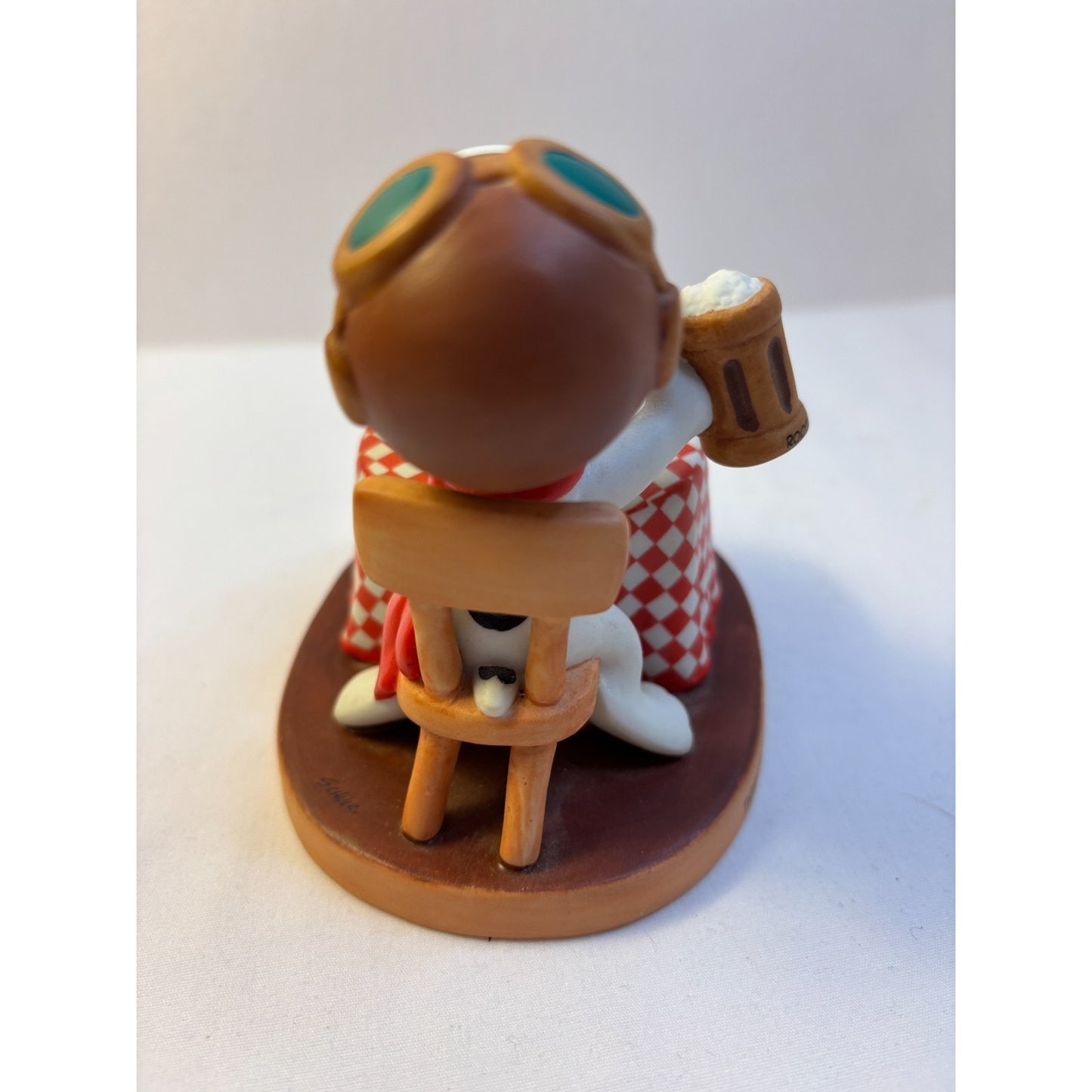 2002 Hallmark Peanuts Gallery "Here’s To You” Snoopy Woodstock Ceramic Figurine