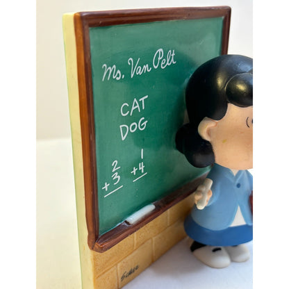 Hallmark Peanuts Gallery Lucy Ceramic Teacher Figure 1st Ed 5655 Ms Van Pelt