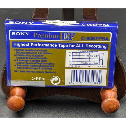 Sony EF Premium Type I 90 Minute Audio Cassette w/Screws C90EFPSA
