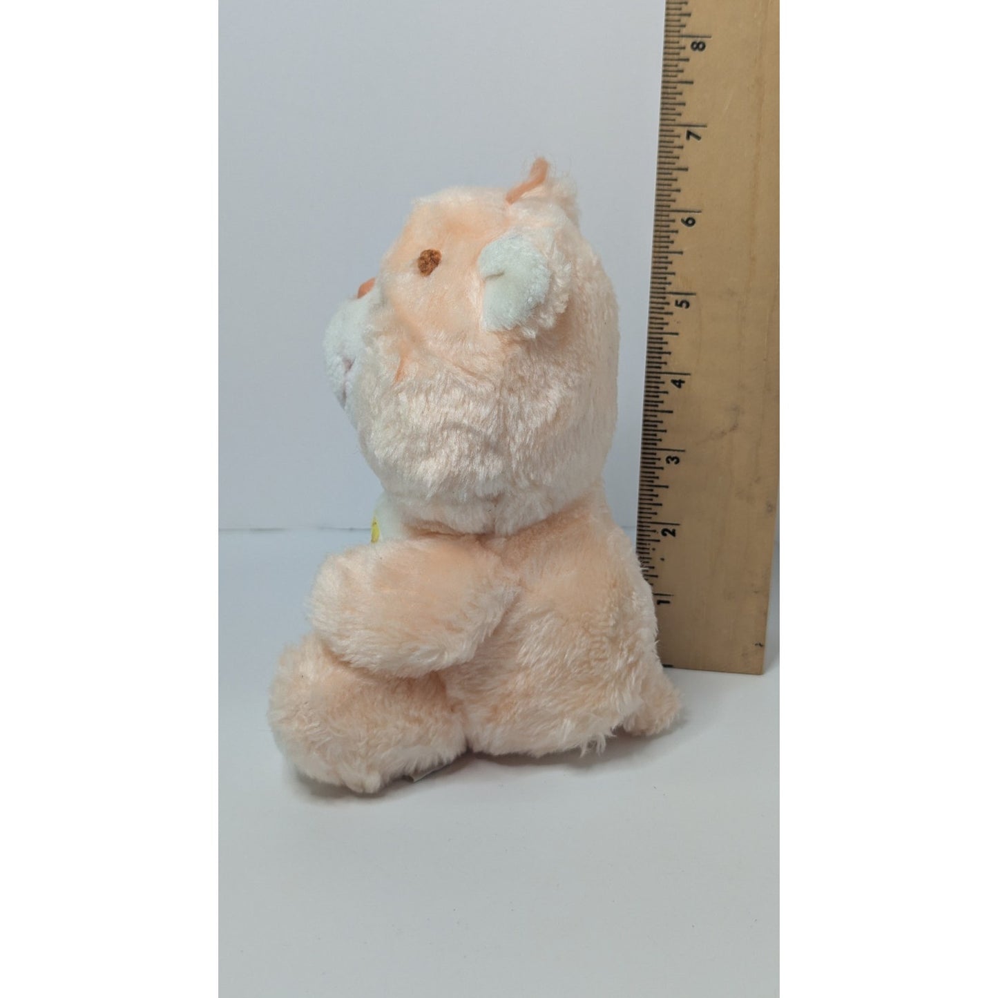 Care Bear FRIEND 6" Sitting Plush Peach Sunflowers Kenner 1983 Vintage 80s