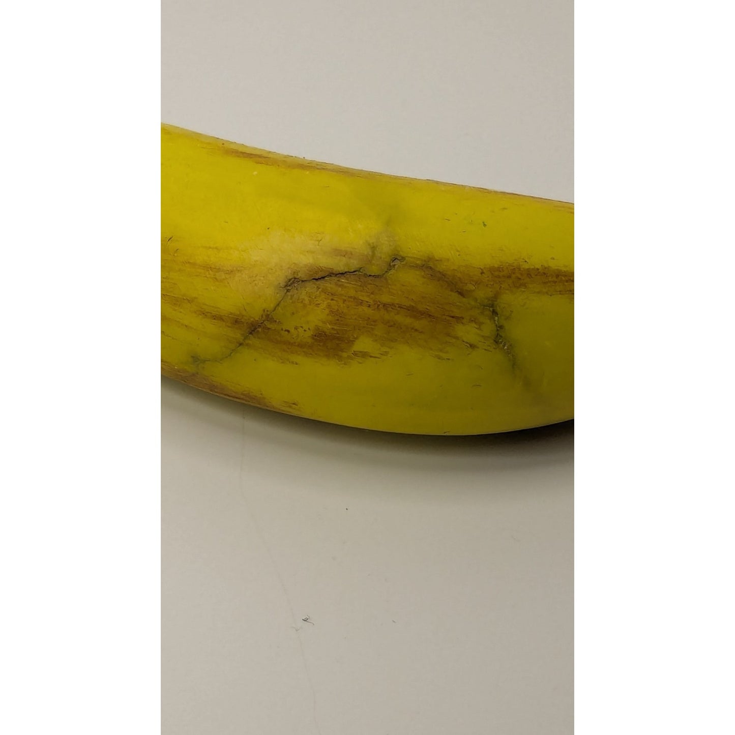 Vintage Hand Painted Italian Alabaster Stone Fruit Yellow Banana 5.5" 8.3oz