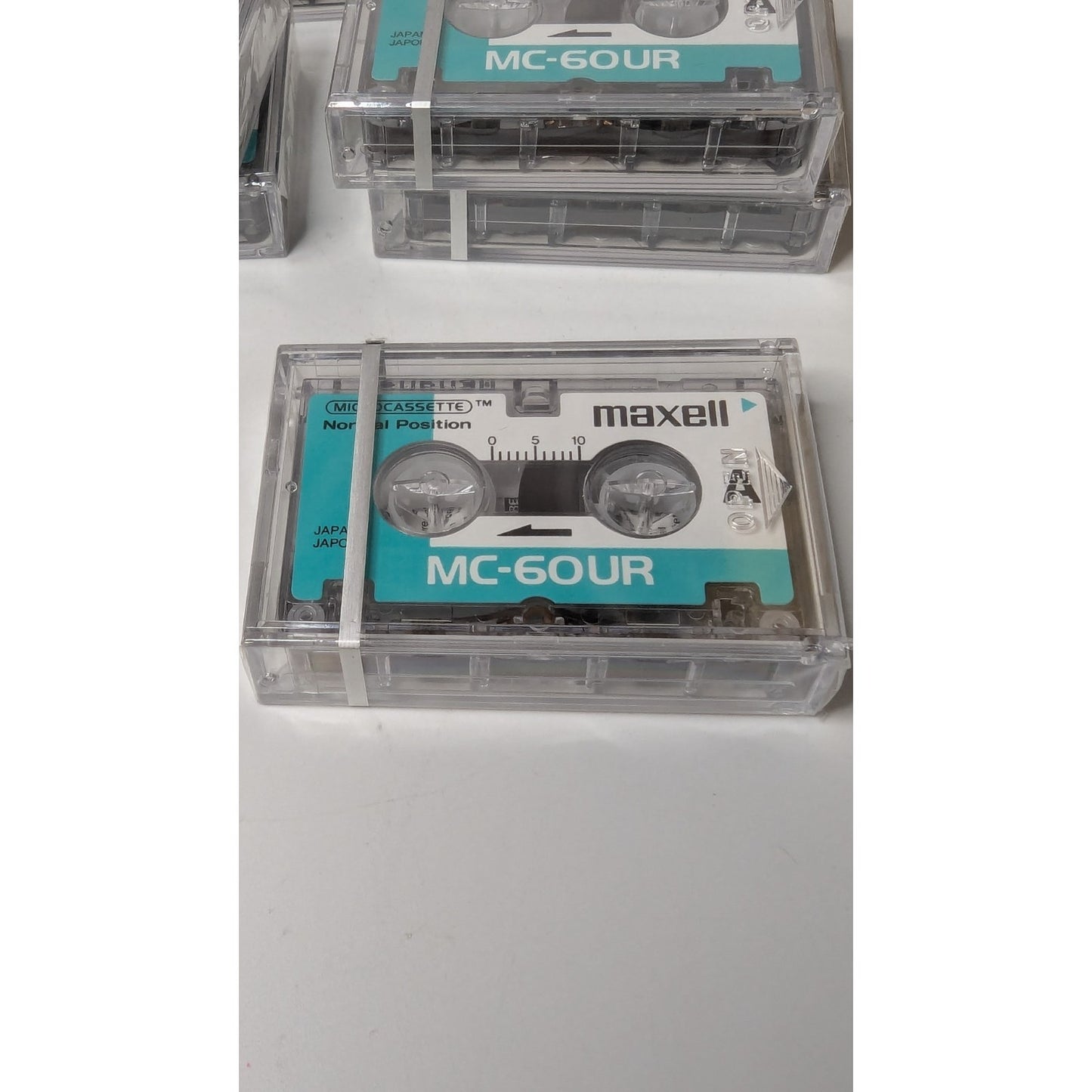 9 Sealed Maxell MC-60UR Microcassettes Cassette Tapes