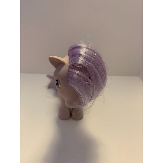 Vintage 1982 My Little Pony G1 Blossom Purple White Flowers Hong Kong Flat Foot