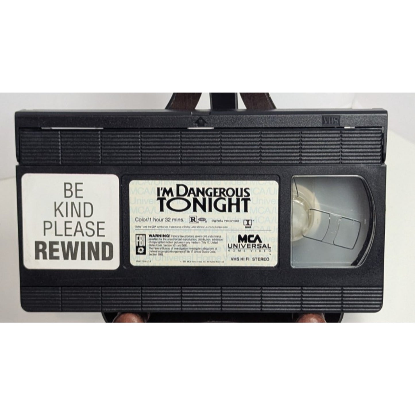 I’m Dangerous Tonight VHS Used Thriller Erotic Neo Noir Tobe Hooper Rental