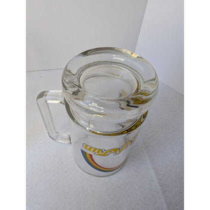 Set of 4 Worlds of Fun Rainbow Amusement Park Kansas City Missouri Glass Beer Mugs