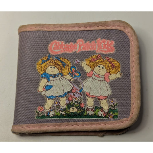 Vintage Cabbage Patch Kids Purple w/ Pink Trim Wallet 1983 Original Appalachian