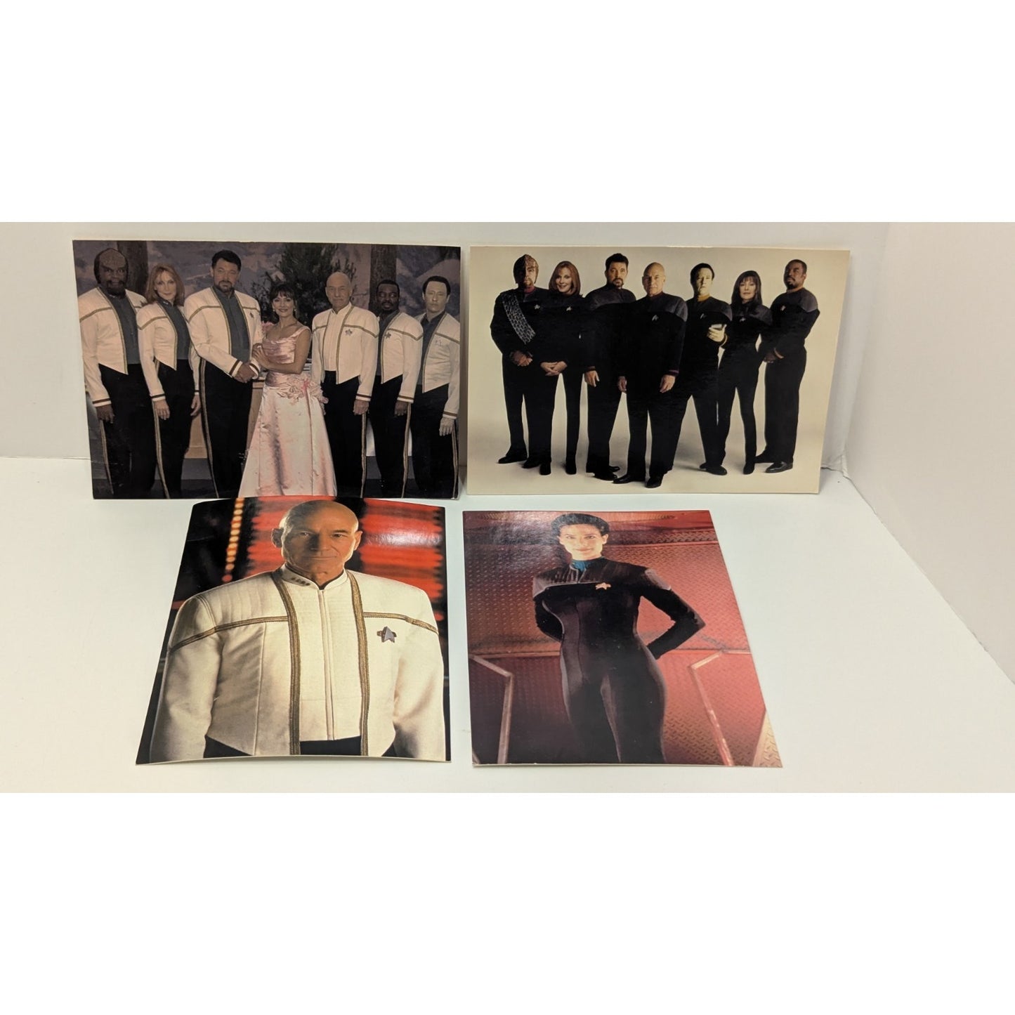 Four Vintage 4x6 Star Trek Postcards From Nemesis, Insurrection and Deep Space 9