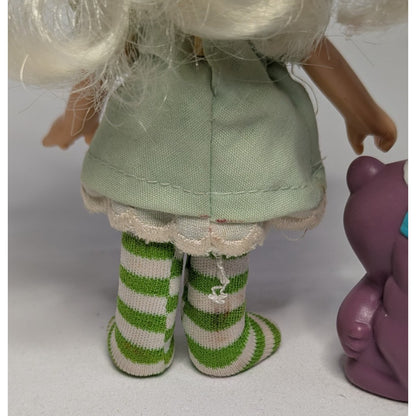 Vintage 1983 Strawberry Shortcake Angel Cake w/ Pet Soufflé Skunk Kenner