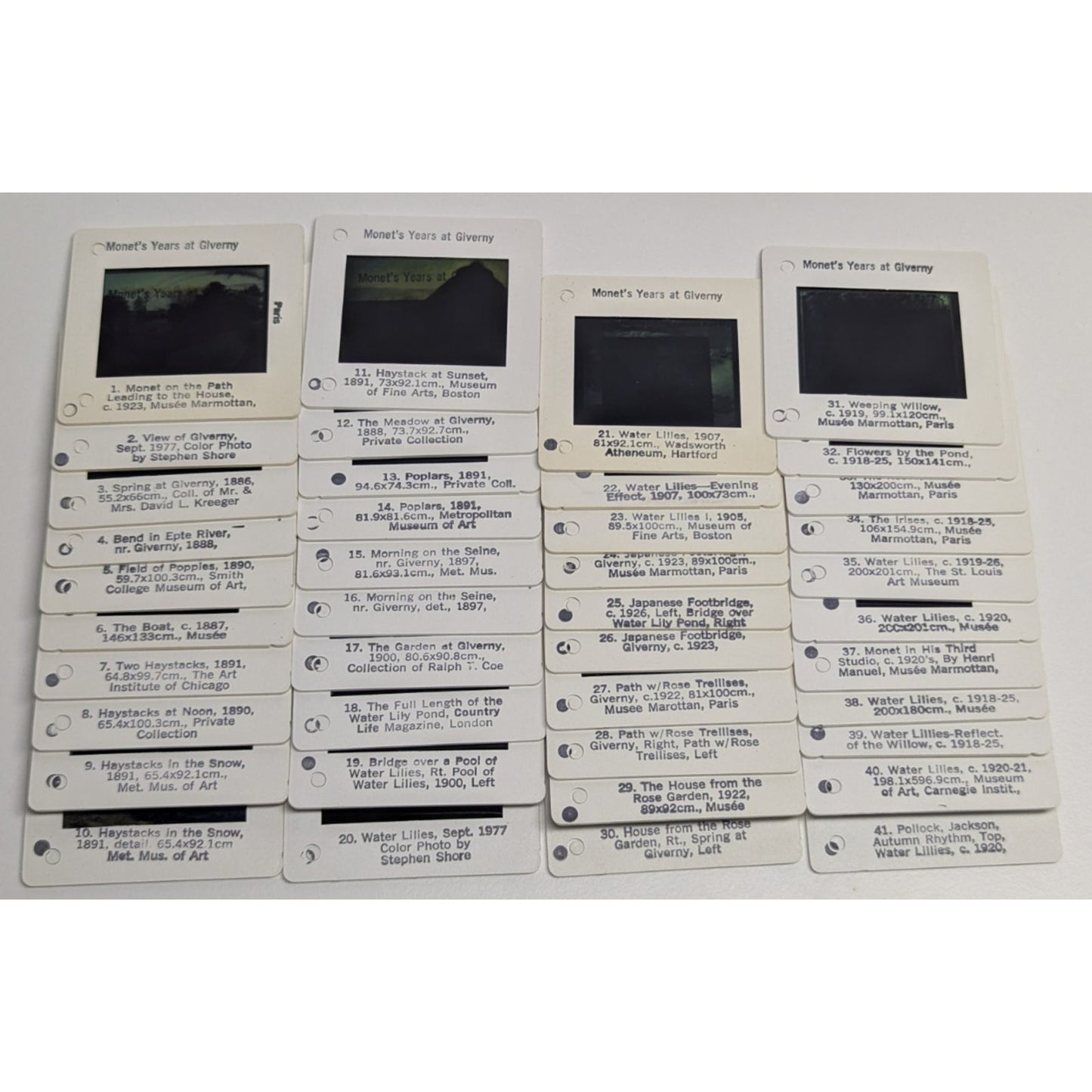 Beyond Impressionism Cassette and Slides Course Metropolitan Museum of Art Monet