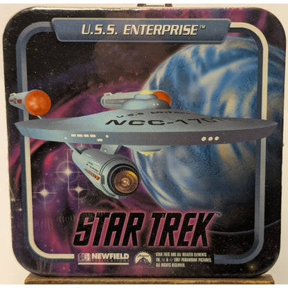 Set of 4 Star Trek Coasters 1997 Enterprise, Voyager, Defiant, Enterprise-D NEW