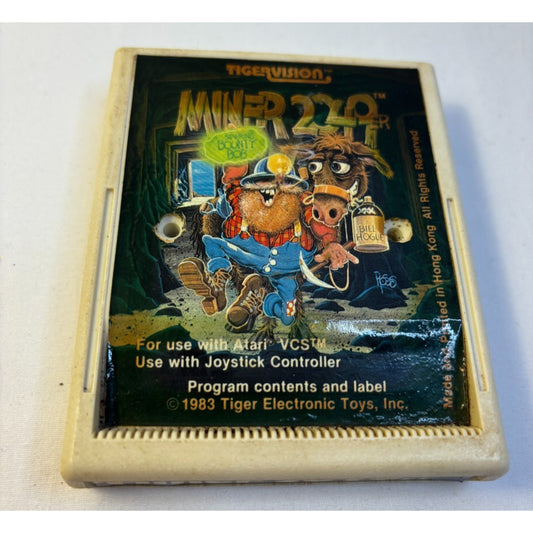 Tigervision Miner 2049er Video Game Cartridge Only Atari 2600 7800 Tested Works
