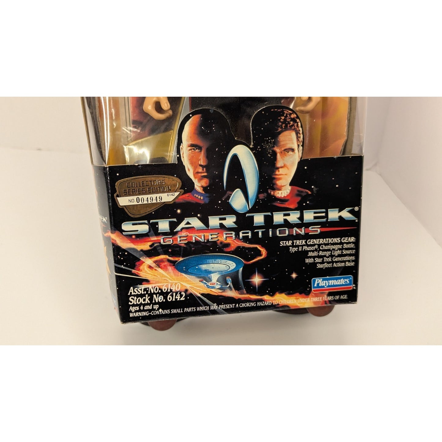 1994 Playmates Star Trek Generations Movie Edition 9" Captain Kirk Figure