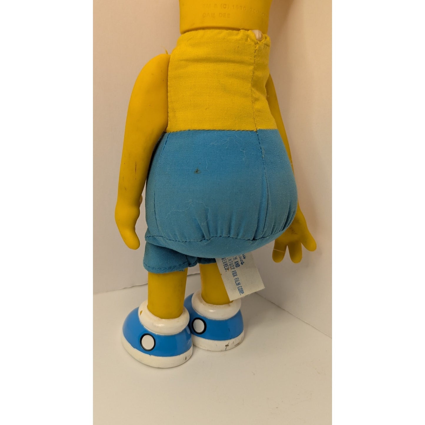 Vintage 90'S Bart Simpson Cooties Man Vinyl & Plush Figure 1990 No Shirt