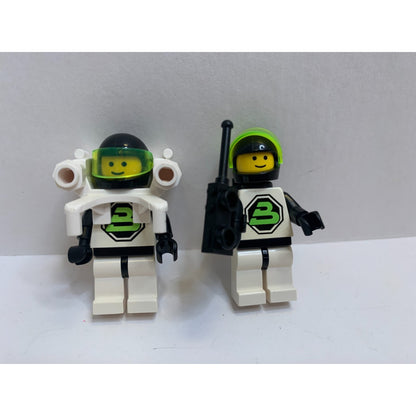 Lot of 2 Vintage 1990s LEGO Space Blacktron II Jetpack Minifigures sp002 sp055