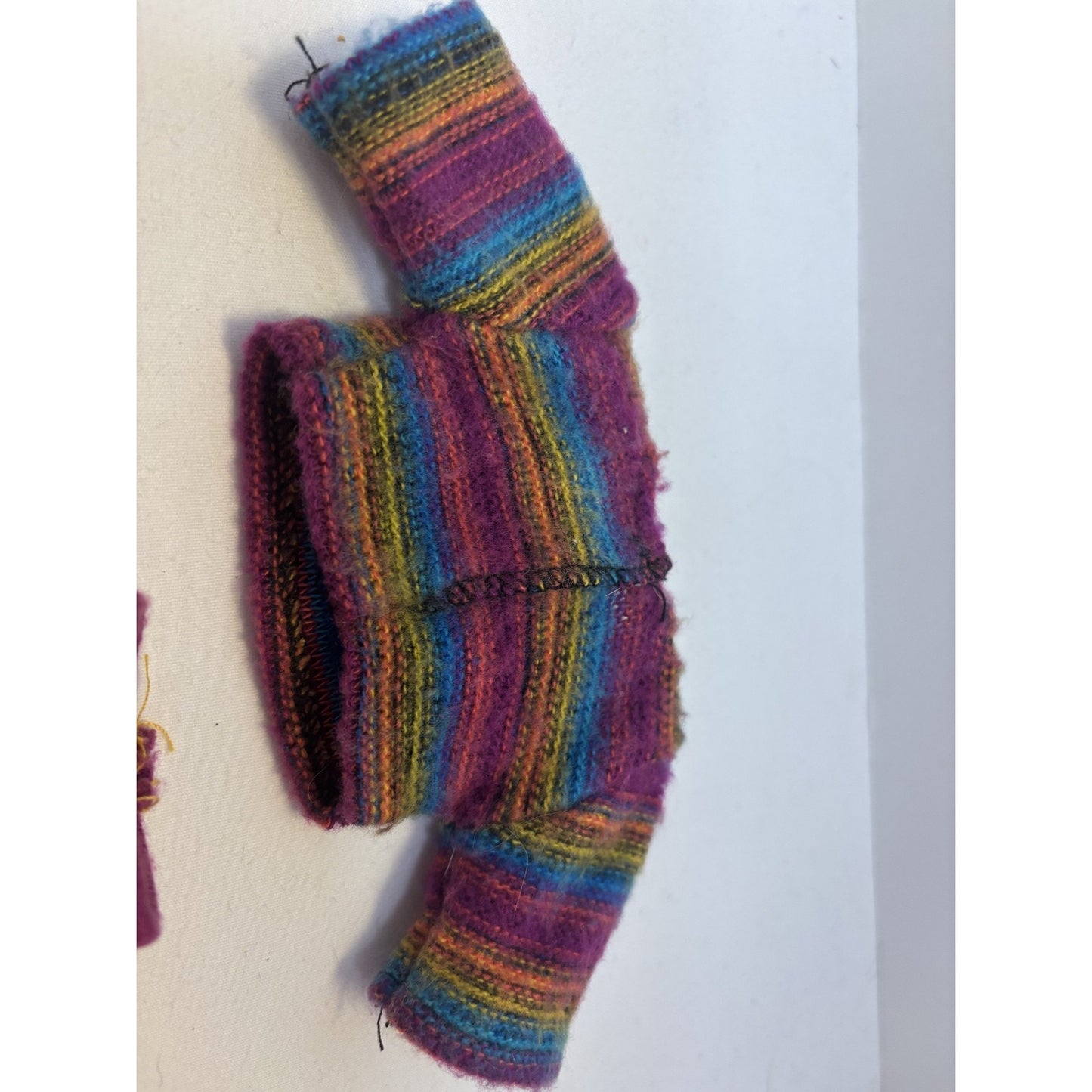 Vintage 1987 Mattel Barbie Sweater Soft Fashion #4479 Yellow & Purple Outfit