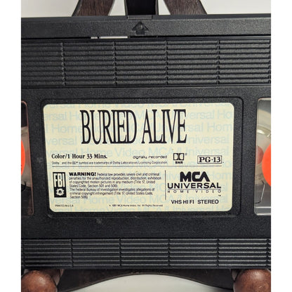 Buried Alive VHS Tape Horror Movie 1990 Tim Matheson Goodtimes Cult Halloween