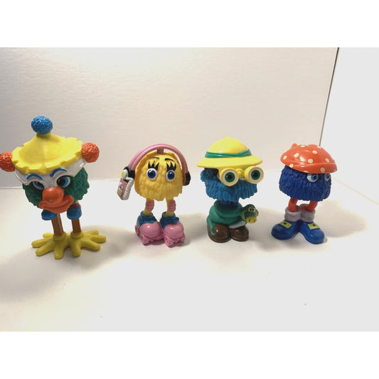 1989 McDonalds Funny Fry Friends Fry Guys Kids Happy Meal Toys Lot Of 4