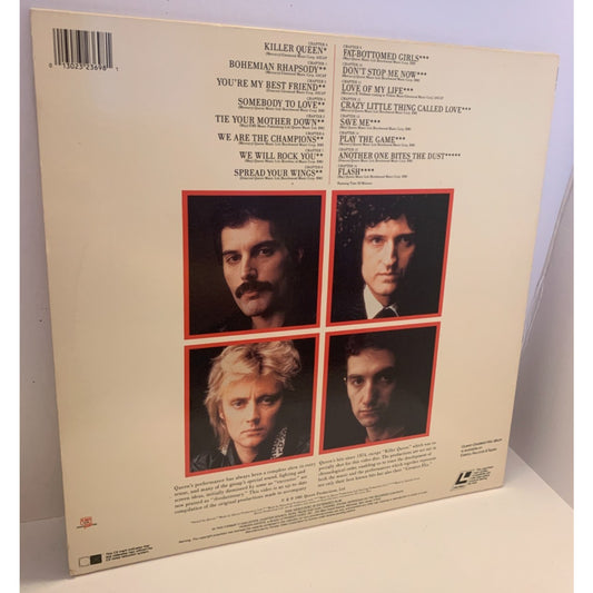 Queen Greatest Flix Freddie Mercury Music Videos LASERDISC Stereo Tested