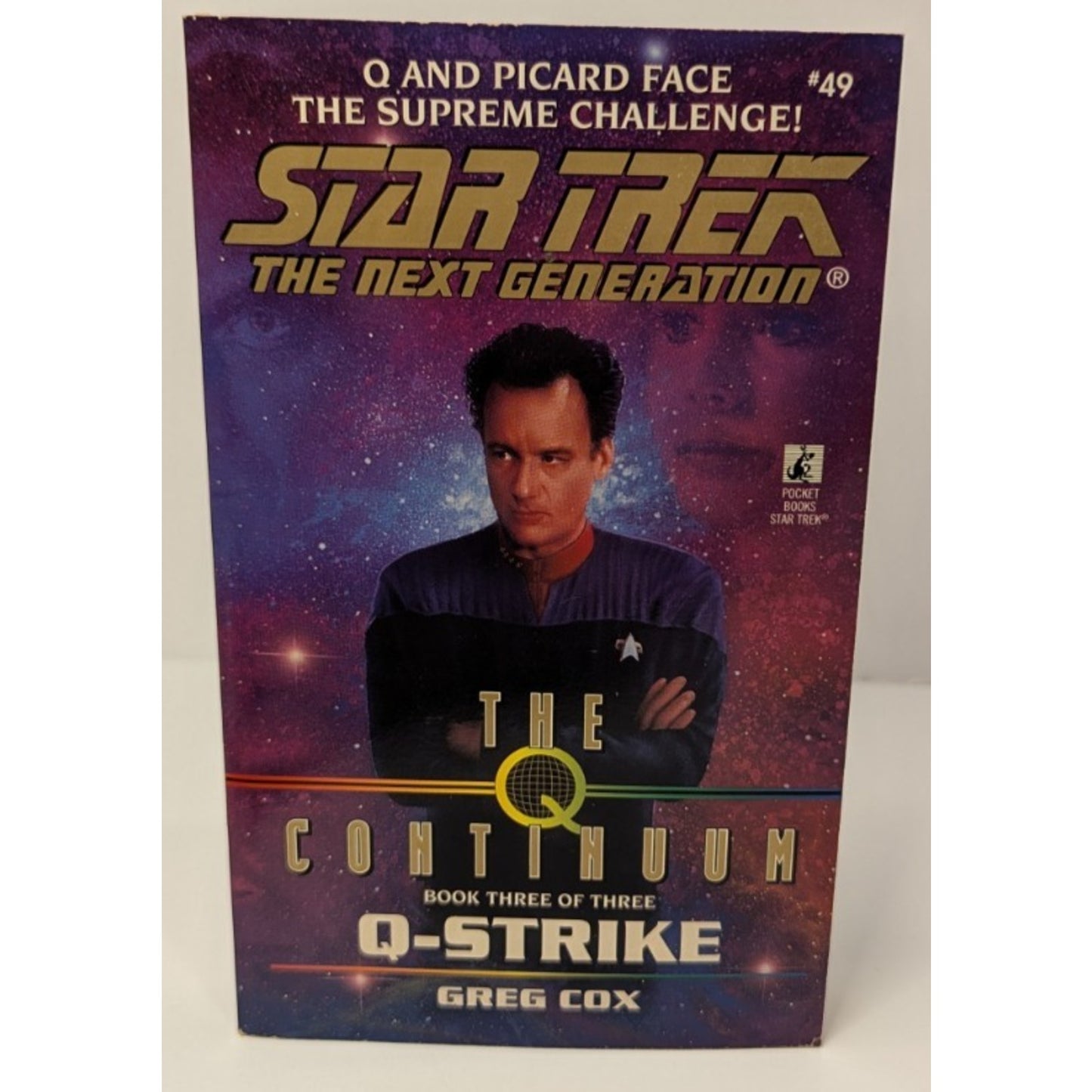 Vintage Star Trek The Next Generation Paperbacks The Q Continuum 3 Book Arc