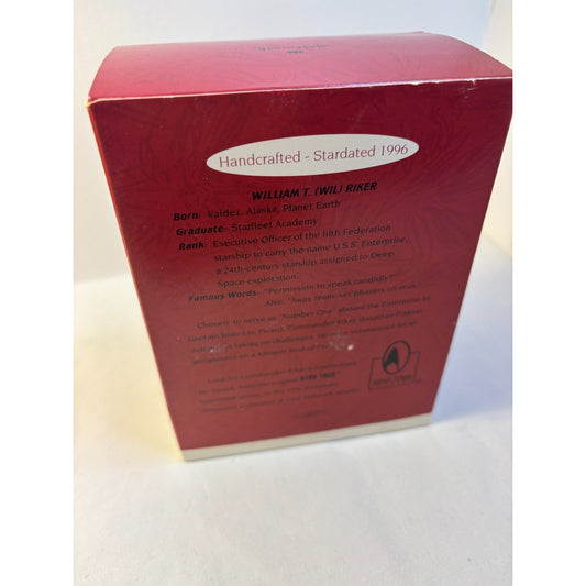 Hallmark Keepsake Ornament Star Trek Next Generation TNG William T Riker 1996