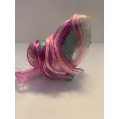 Vintage MLP G3 My Little Pony Banjo Blue Shimmery Pink Hair 2002 Hasbro