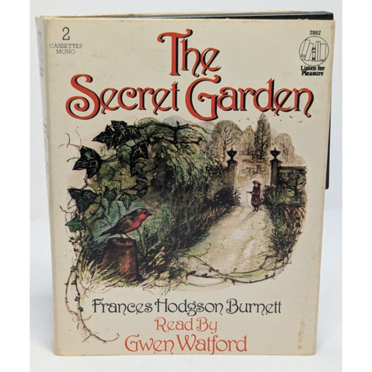 Vintage 1980 Audiobook The Secret Garden Read by Gwen Watford 2 Cassette Edition
