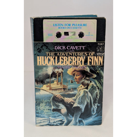 Adventures of Huckleberry Finn Mark Twain Audio Cassettes Read By Dick Cavett