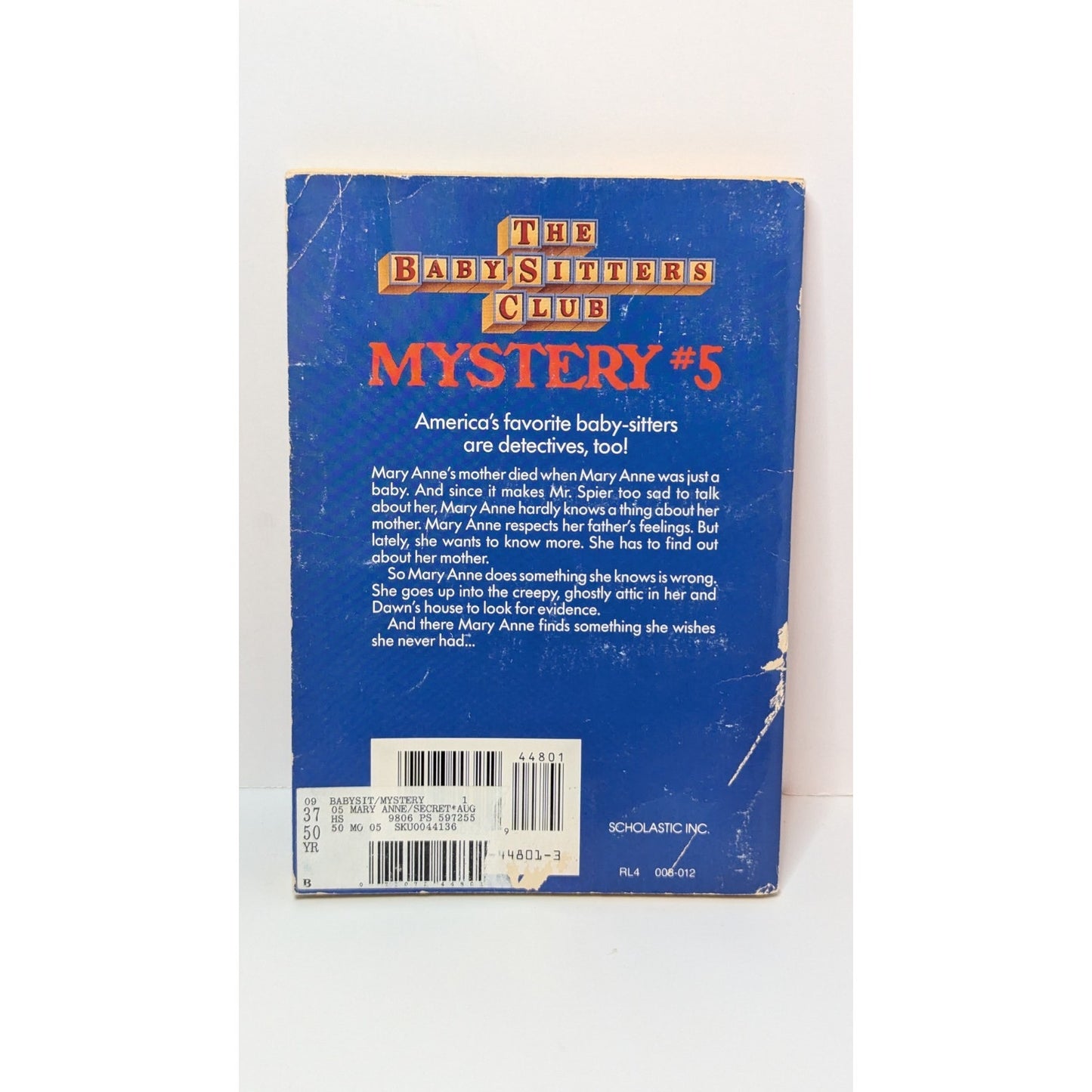 4 Vintage Baby Sitters Club Mysteries Paperback Books #1, 4, 5 &8