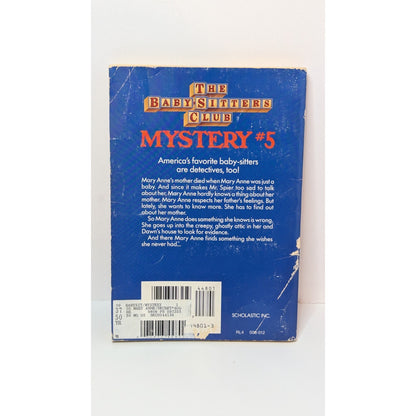4 Vintage Baby Sitters Club Mysteries Paperback Books #1, 4, 5 &8