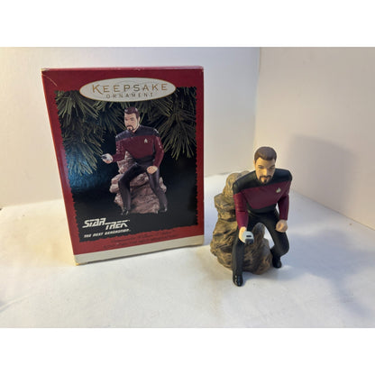 Hallmark Keepsake Ornament Star Trek Next Generation TNG William T Riker 1996