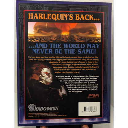 Vintage RPG Sourcebook Shadowrun #7302 Harlequin's Back Story Arc FASA 1994