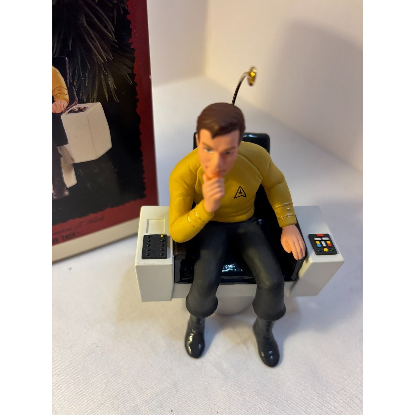 Hallmark Keepsake Christmas Ornament Star Trek Captain James T Kirk 1995 Open