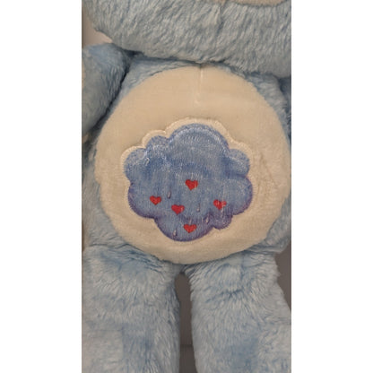 Vintage Care Bears GRUMPY Bear Stuffed Plush 13" Kenner 1983 Storm Cloud Patch