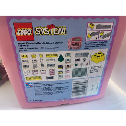 Vintage 1994 LEGO SYSTEM 345 Pink Building Set Basic For Her Incomplete