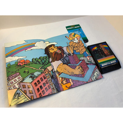 Beauty & the Beast Intellivision Video Game Cartridge 1982 One Overlay + Manual