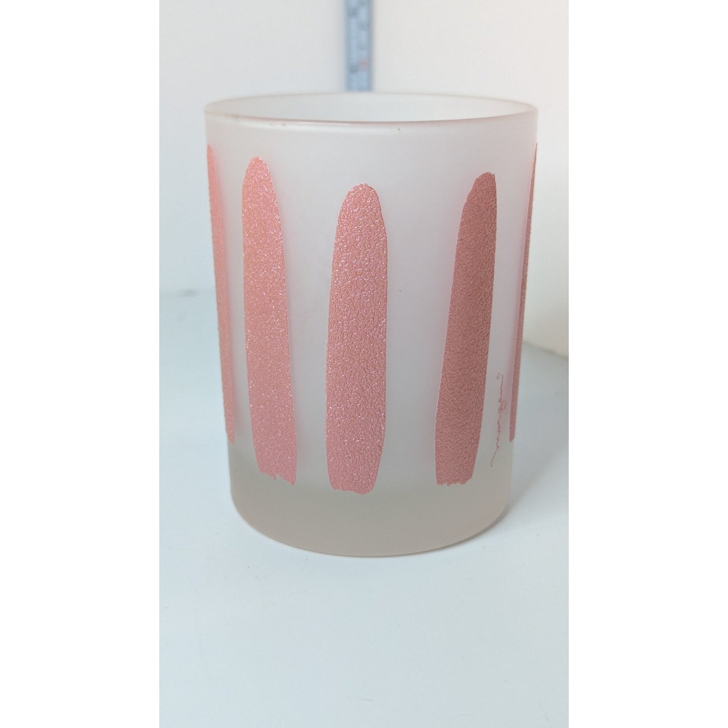 Morgan Glass Citrus Peel 10oz Lowball Retro Barware Glasses Set of 3 Vintage