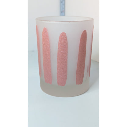 Morgan Glass Citrus Peel 10oz Lowball Retro Barware Glasses Set of 3 Vintage