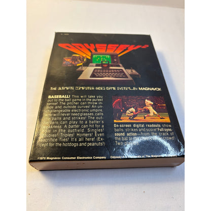 Magnavox Odyssey 2 BASEBALL! Video Game Complete CIB W/ Manual Tested