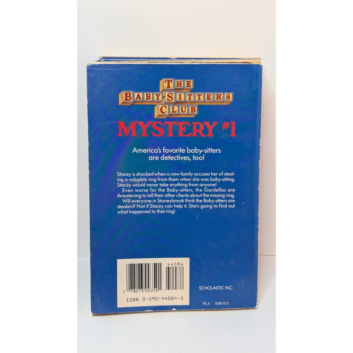 4 Vintage Baby Sitters Club Mysteries Paperback Books #1, 4, 5 &8