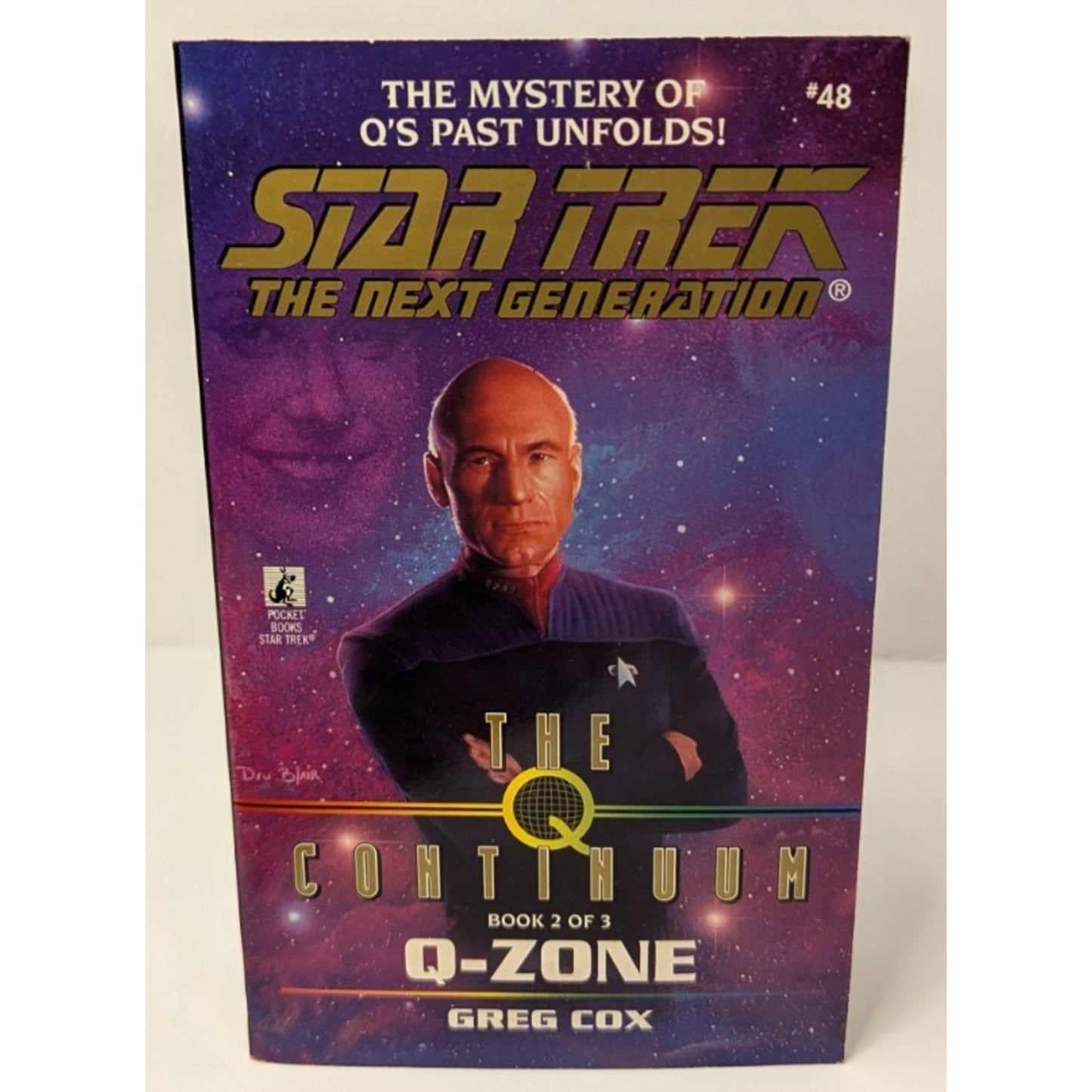 Vintage Star Trek The Next Generation Paperbacks The Q Continuum 3 Book Arc