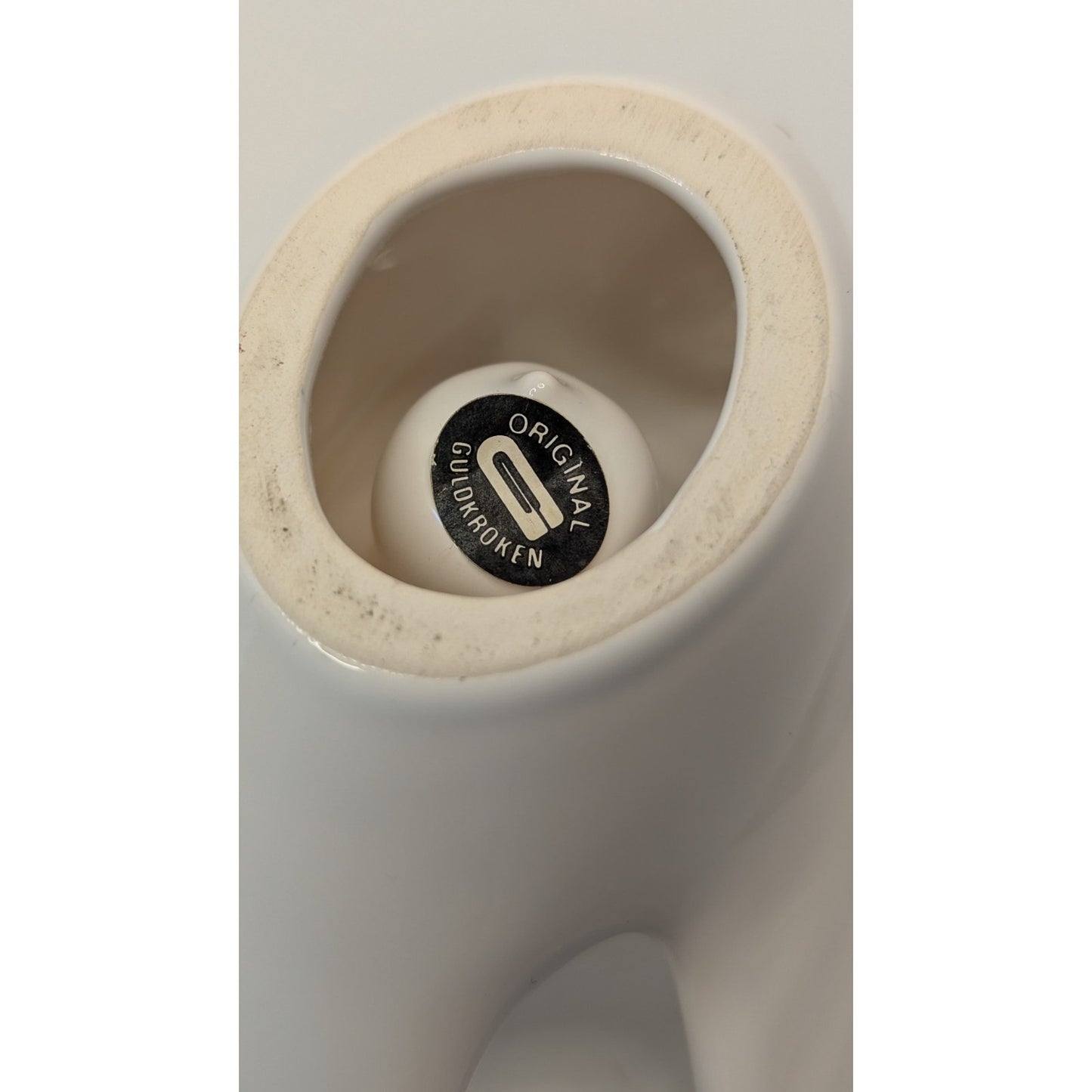 Original White Dove MCM Single Porcelain Candleholder Marta Grunditz Guldkroken