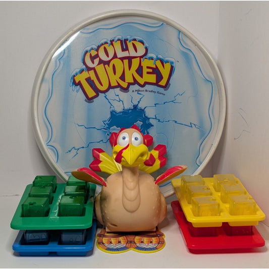 Vintage 1995 Cold Turkey Game Milton Bradley Complete & Works Used In Box